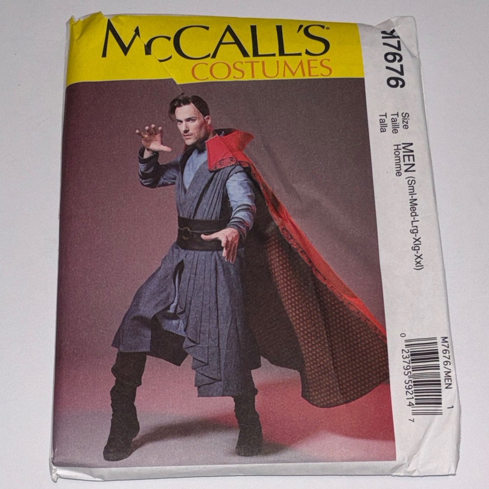 McCall's Costume Pattern M7676 vest, tunic, cape, and belt